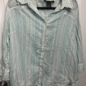 Women’s plus size 22/24 Venezia button down top with collar